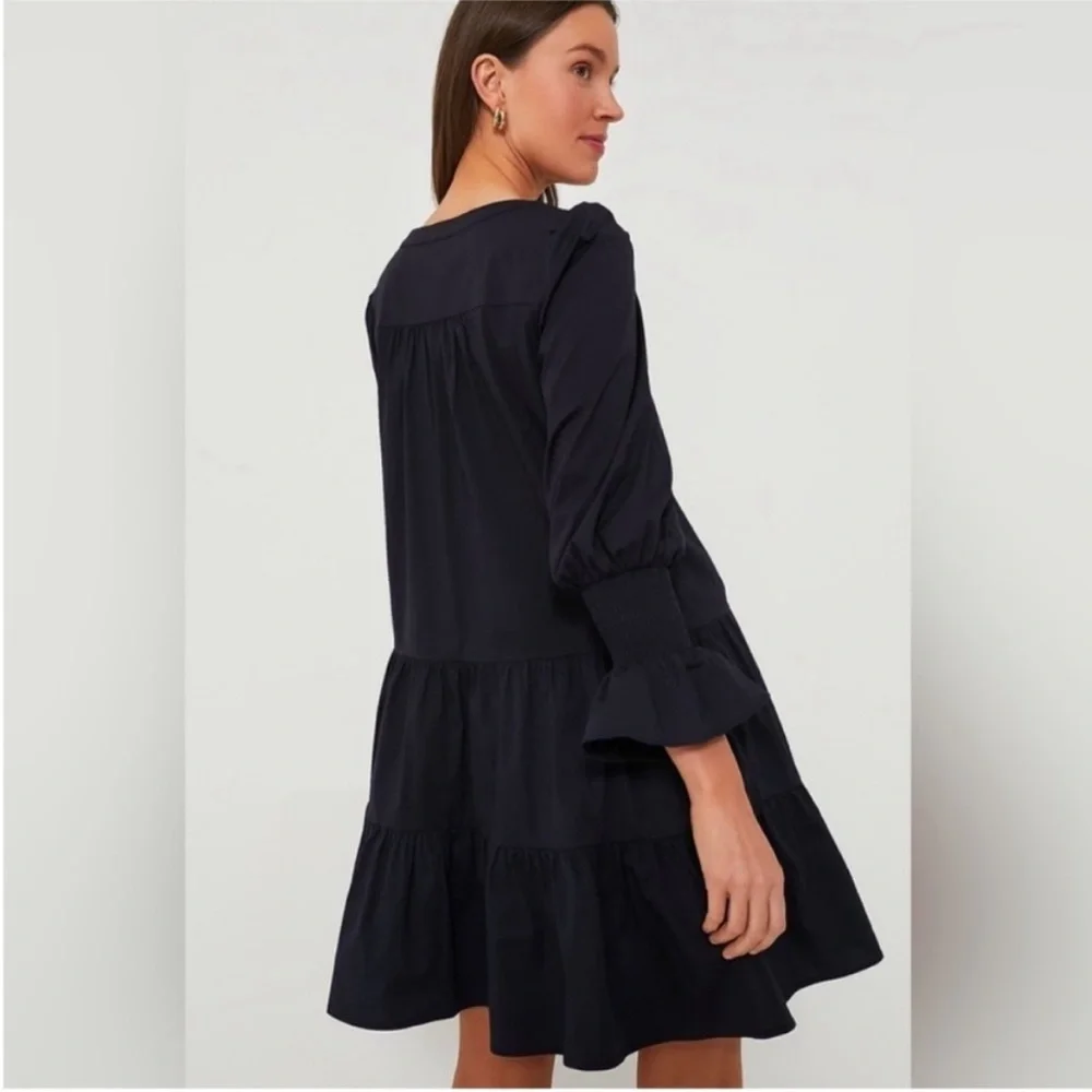 Tuckernuck Pomander Place Navy Cotton Poplin Kenzo Mini Dress Small NWOT - Picture 11 of 12